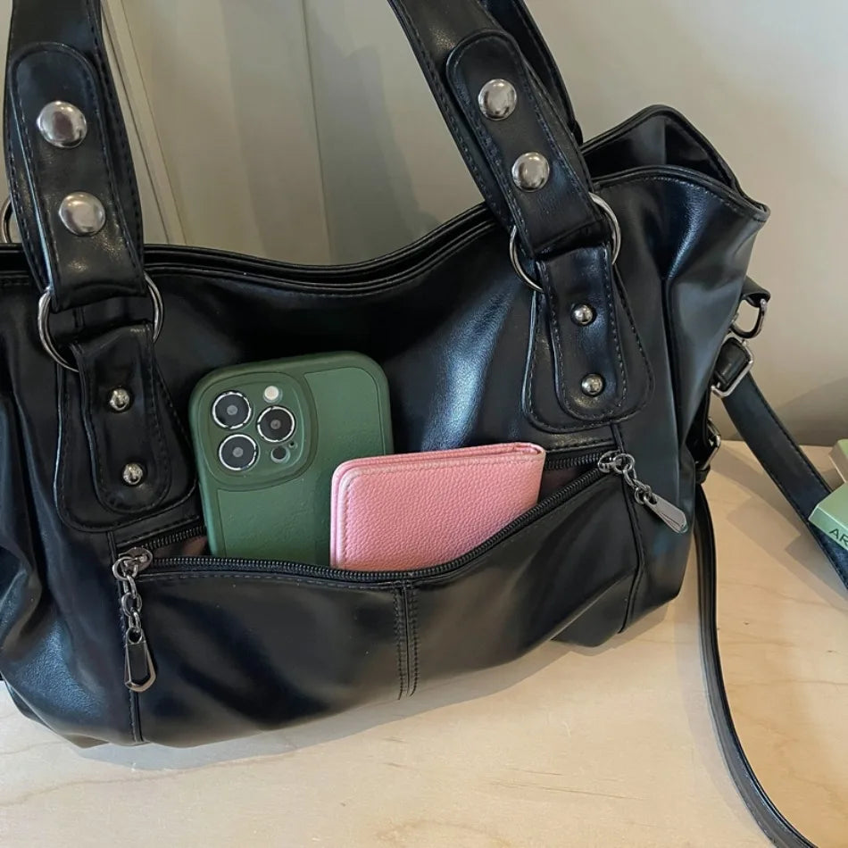 Luxury Shoulder Bag for Women 2026 New Casual Crossbody Bag Ladies Daily Commute Handbag Large Capacity Soft PU Leather Tote Bag