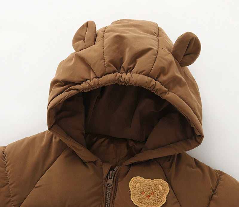 Bear Baby Winter Jackets for Girls Boys Clothes Cotton-Padded Thicken Kids Coats Children Parkas Jacket Baby Outerwear