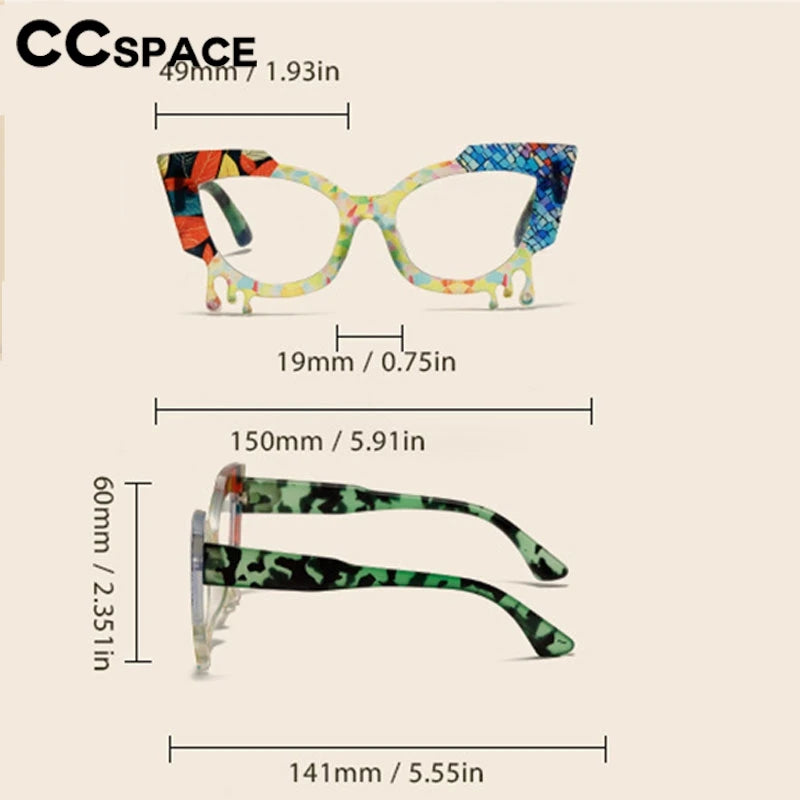 2024 New In Colorful Reading Glasses Women Popular Casual Optical Presbyopia Eyeglasses Diopter +50+100+150+200+300+350 300921