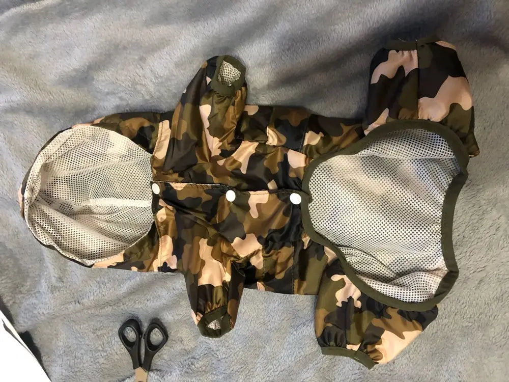 Dog Raincoat Puppy Rain Coat with Hood Reflective Waterproof Dog Clothes Soft Breathable Pet Cat Small Dog Rainwear XS - 5XL