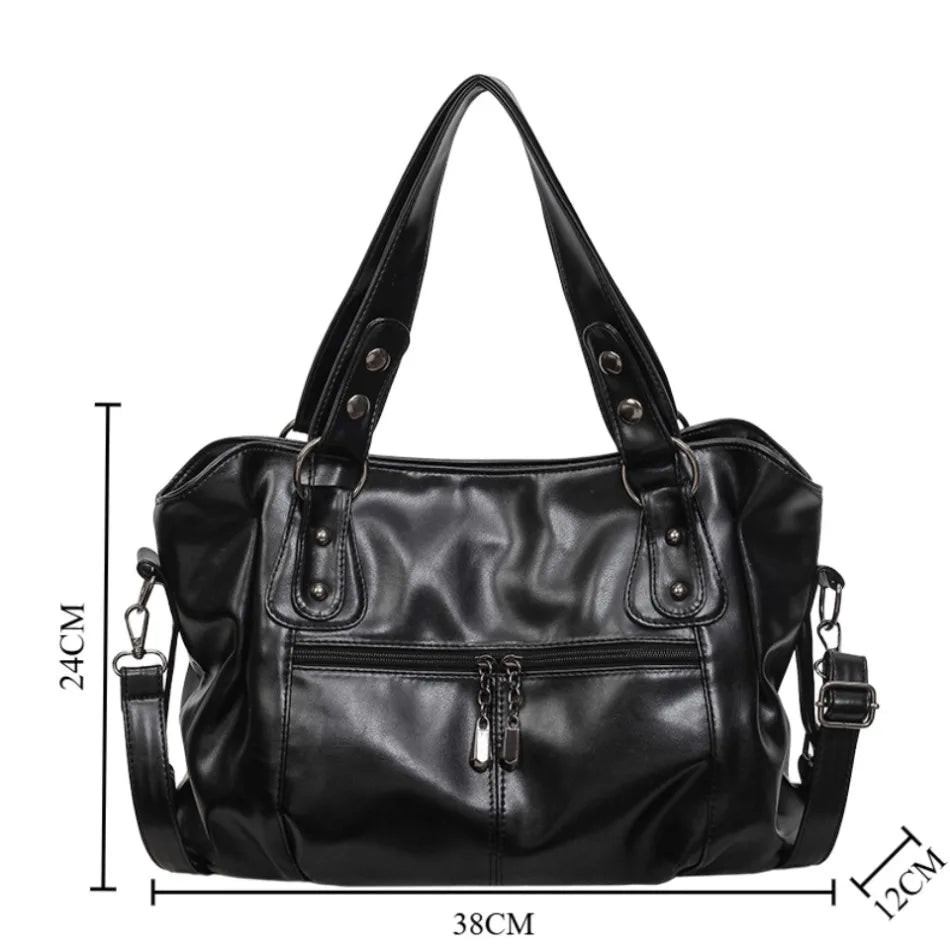 Luxury Shoulder Bag for Women 2026 New Casual Crossbody Bag Ladies Daily Commute Handbag Large Capacity Soft PU Leather Tote Bag