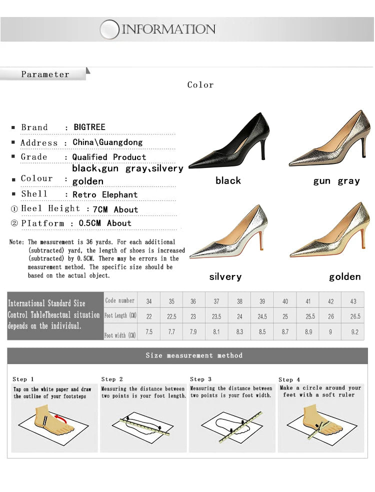 BIGTREE Shoes Retro High Heels High-quality Women Pumps Large Size 43 Stilettos Fashion Party Shoes Women Heels Wedding Shoes