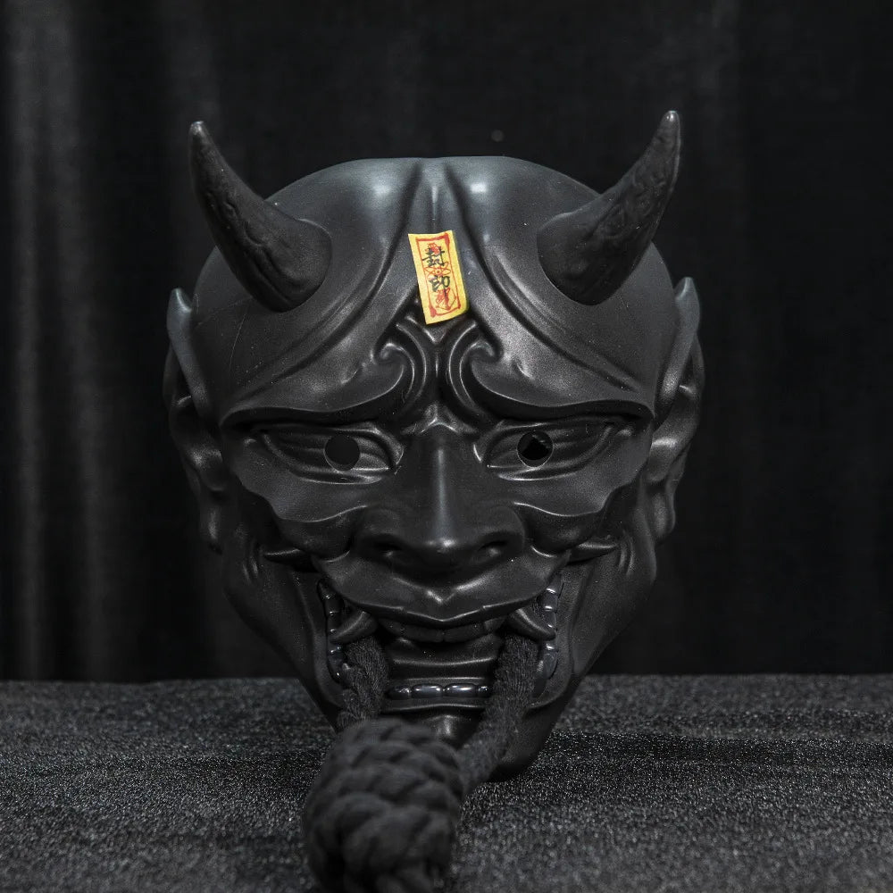 Halloween Prajna Mask Horror Mask Cosplay Costumes Japanese Demon Ghost Mask Party Carnival Comic-Con Masquerade Props Gift