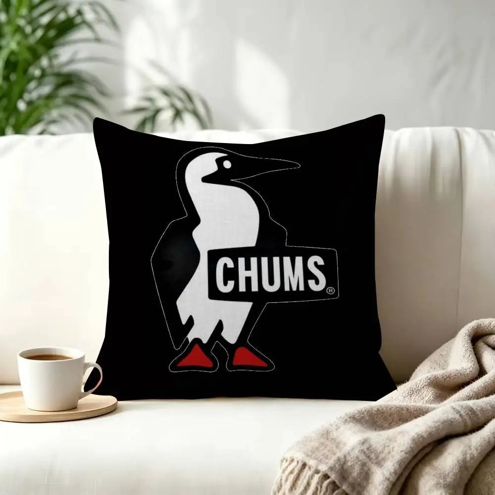 Fashion C-Chums-s Cushion  Decorative Polyester Throw Pillow Cover Square Suitable for Home Office Coffee Shop Decor