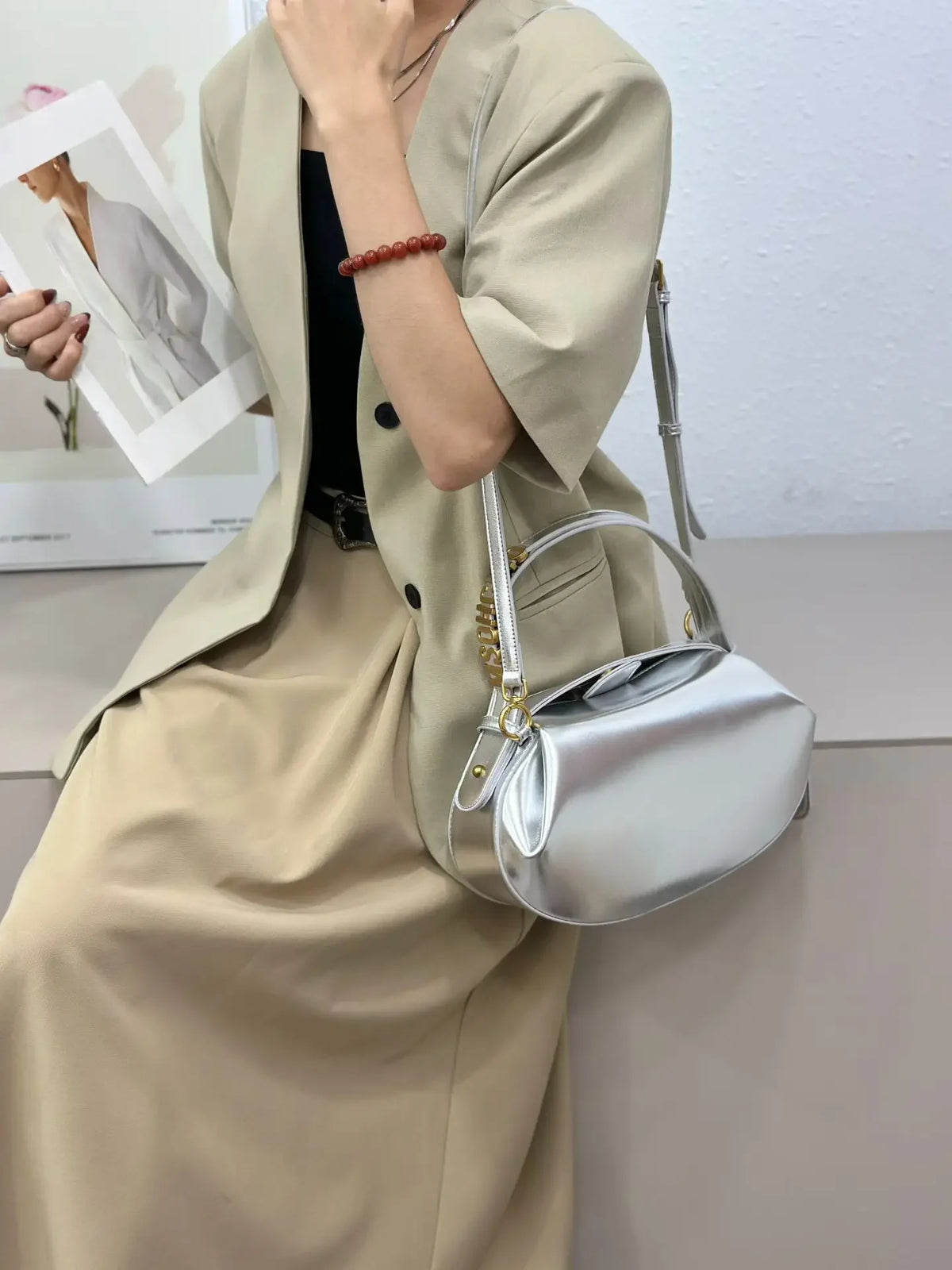 Famous Designer Diaper Bag for Women Large Capacity Handbags Crossbody Shoulder Bag Simple Vintage Commuter