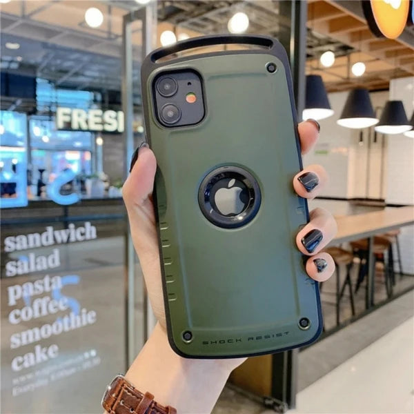 Root go Hybrid Shockproof Case For iPhone 13 12 Pro Max Heavy Duty Armor Case For iPhone 11 X XS Max XR 8 7 Plus Silicone Cover