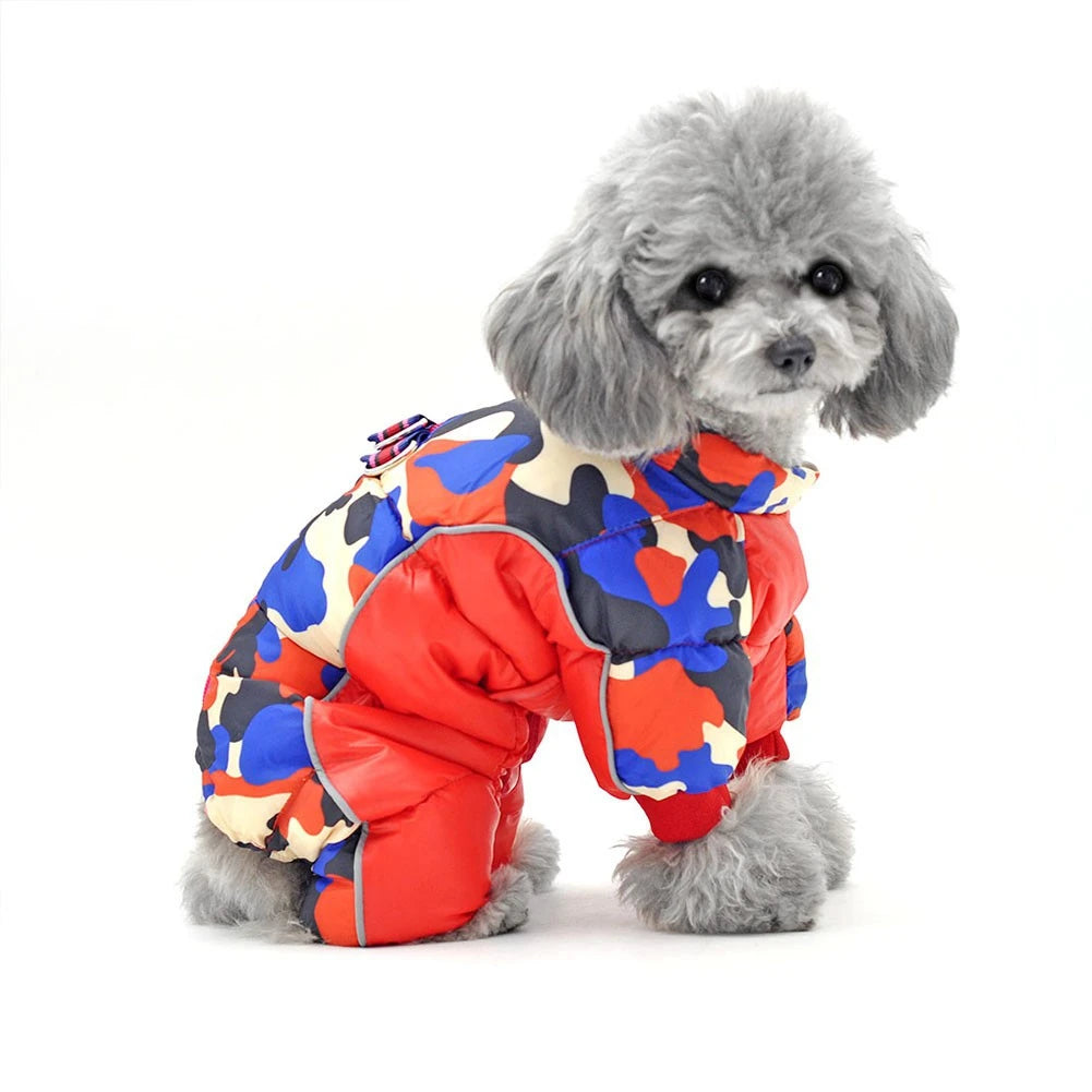 Winter Dog Coat Warm Waterproof Puppy Down Jacket Lightweight Outdoor Windproof Snowsuit Cold Weather Apparel for Small Dogs