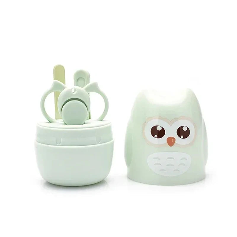 Children Manicure Kit Baby Nail Scissor Baby Nail Care Tool Set Kid Safe Portable Nail Clipper Trimmer File Tweezer with Box