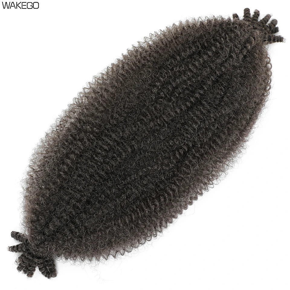 Marley Twist Braiding Hair Ginger Burgundy Ombre Brown Black Springy Afro Twist Hair PreFluffed Spring Twist Kinky Braiding Hair