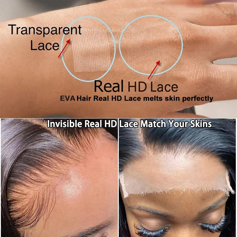 13x4 13x6 HD Lace Frontal Only Real HD Lace 5x5 Closure Melt Skins 6x6 7x7 9x6 HD Lace Closure Invisible Human Hair HD Closure