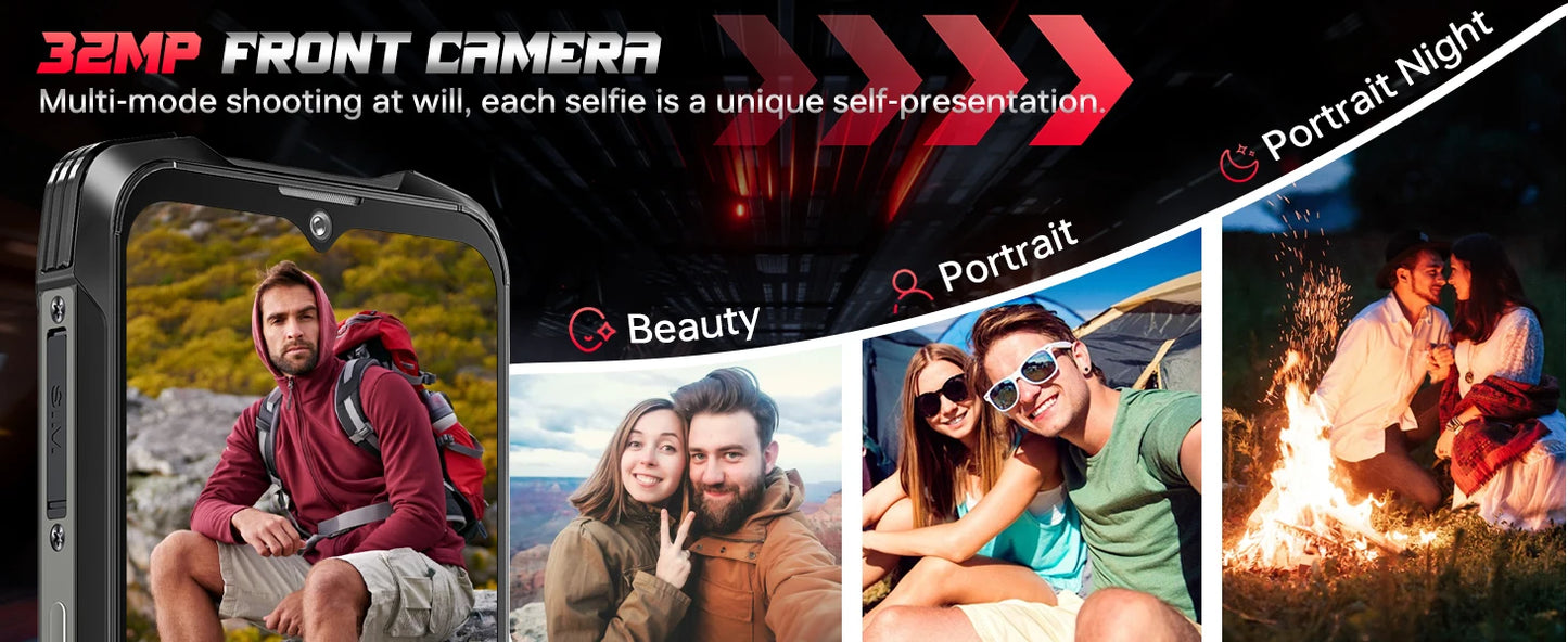 CUBOT KingKong 9,Android 14,24GB+512GB/1TB,10600mAh/33W,100MP+24MP Night Vision,6.58''FHD+1.35"Mini Screen,4G Dual SIM/NFC/IP68