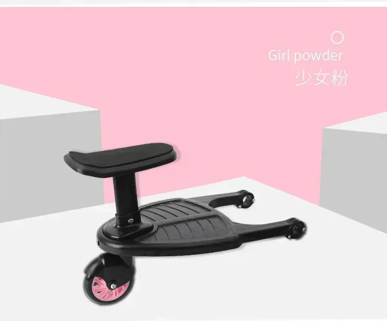 Universal Baby Stroller Accessories Strollers Step Board Adapter with Seat Twins Scooter Baby Accessories Baby Pram Hitchhiker