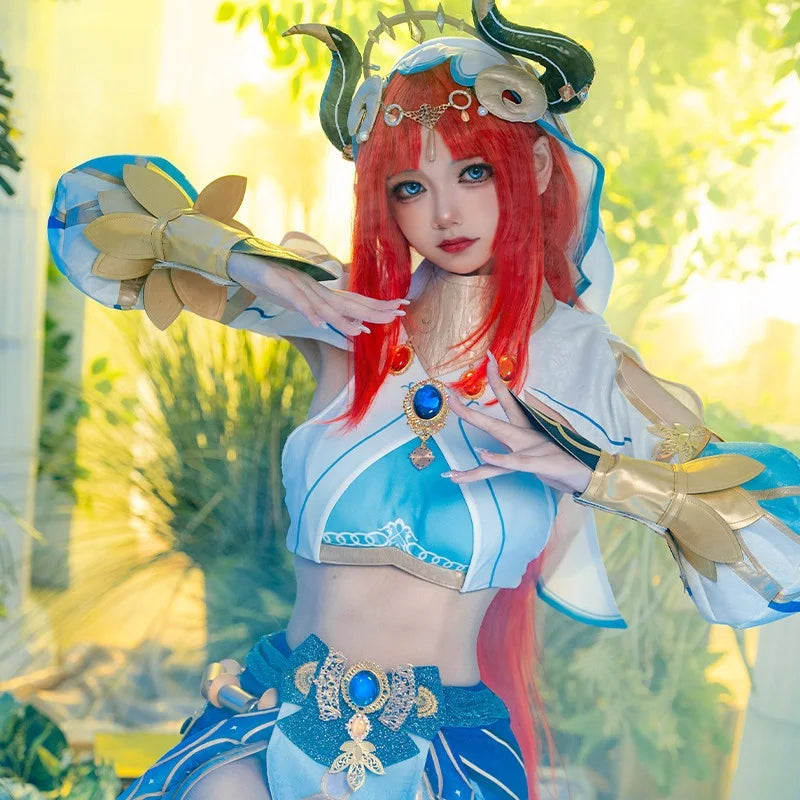 Halloween Carnival Party Dress Role Playing Outfits Nilou Cosplay Costume Headwear Accessories Nilou Cosplay Women 2026