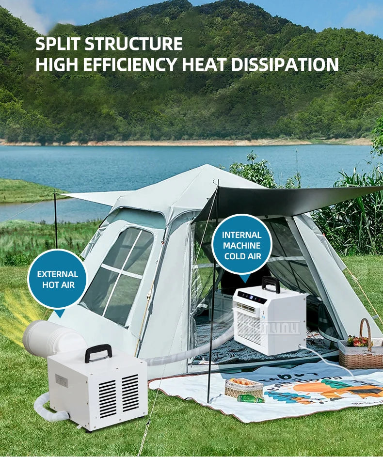 Remote Control Split Mobile Air Conditioner Car Portable Small Air Conditioning Machine Tent Klima Gerät 3000BTU