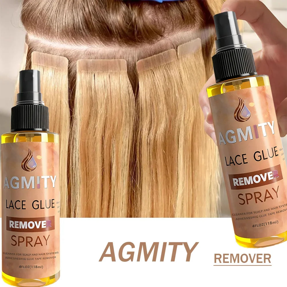 118ML Wig Glue Remover For Lace Wigs Tape Glue Remover Spray Keratin Glue Removel Spray for Closure Hairpiece Toupee Makeup Tool
