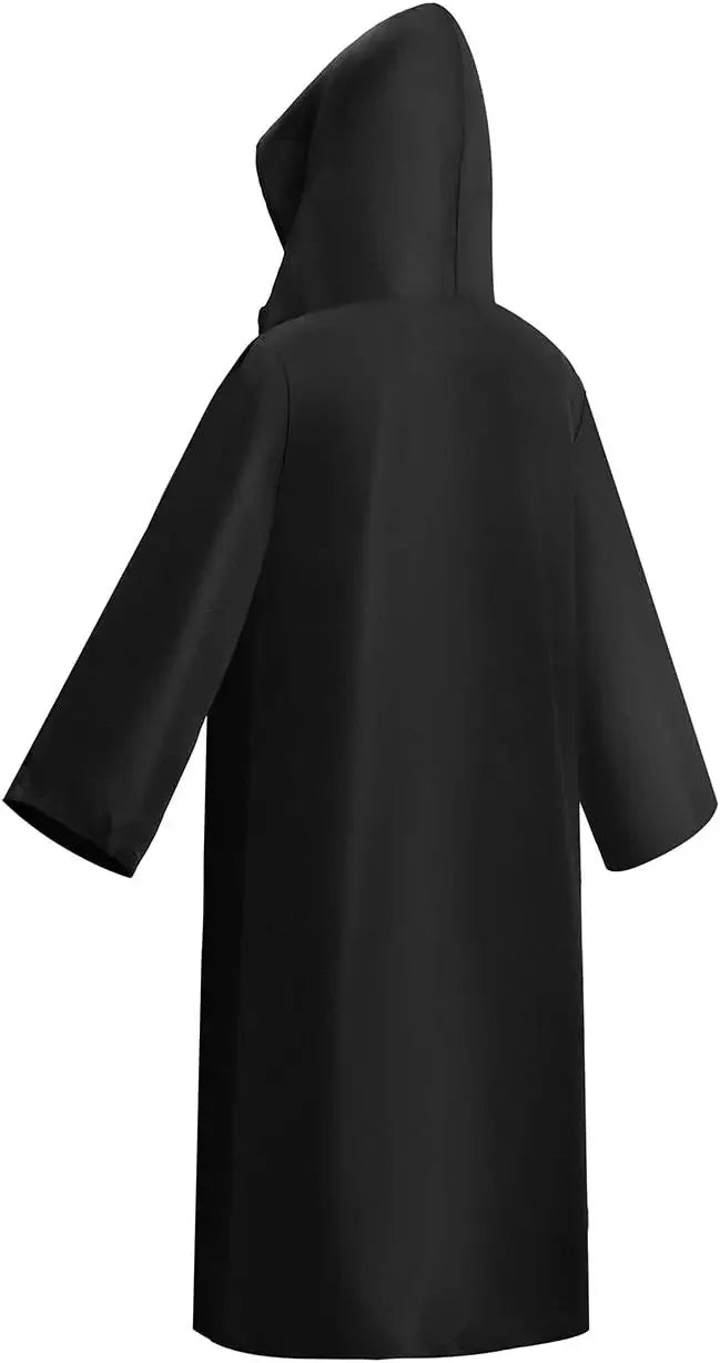 Halloween Wizard Tunic Hooded Robe Medieval Knight Cloak Cosplay Costumes Brown Cosplay Costumes