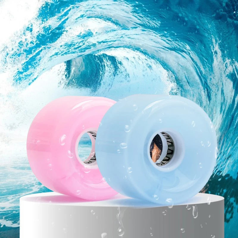 4Pcs/Set Skateboard Wheels Durable 78A PU Surfskate Wheel Flashing Longboard Wheel 65x43mm