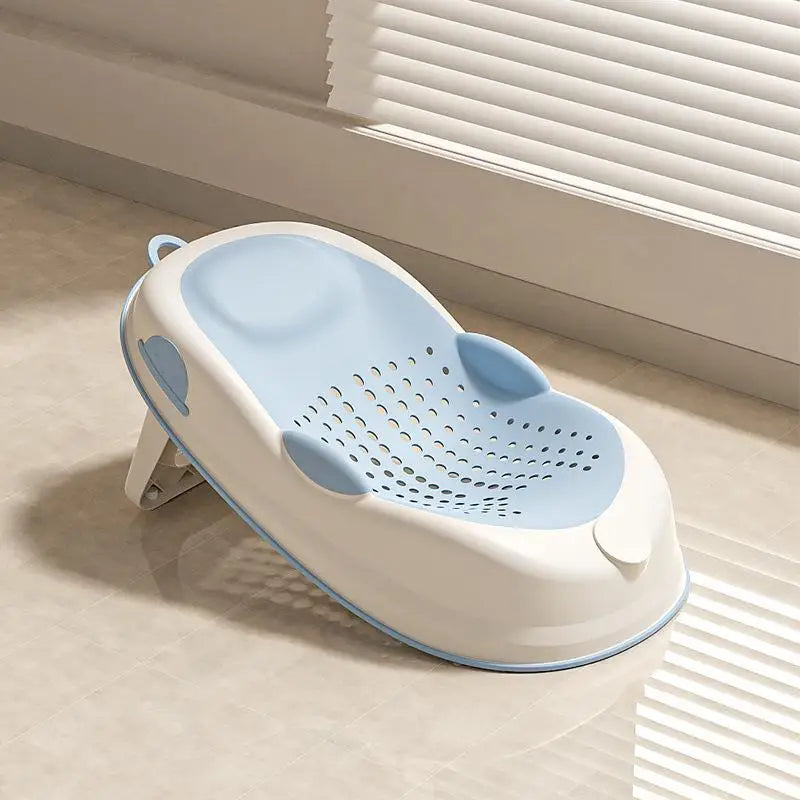 New 1Pcs Newborn Baby Bath Tub Foldable Rack, Shower Net Seat- Anti Slip Bathtubs Accessory for Infant Care