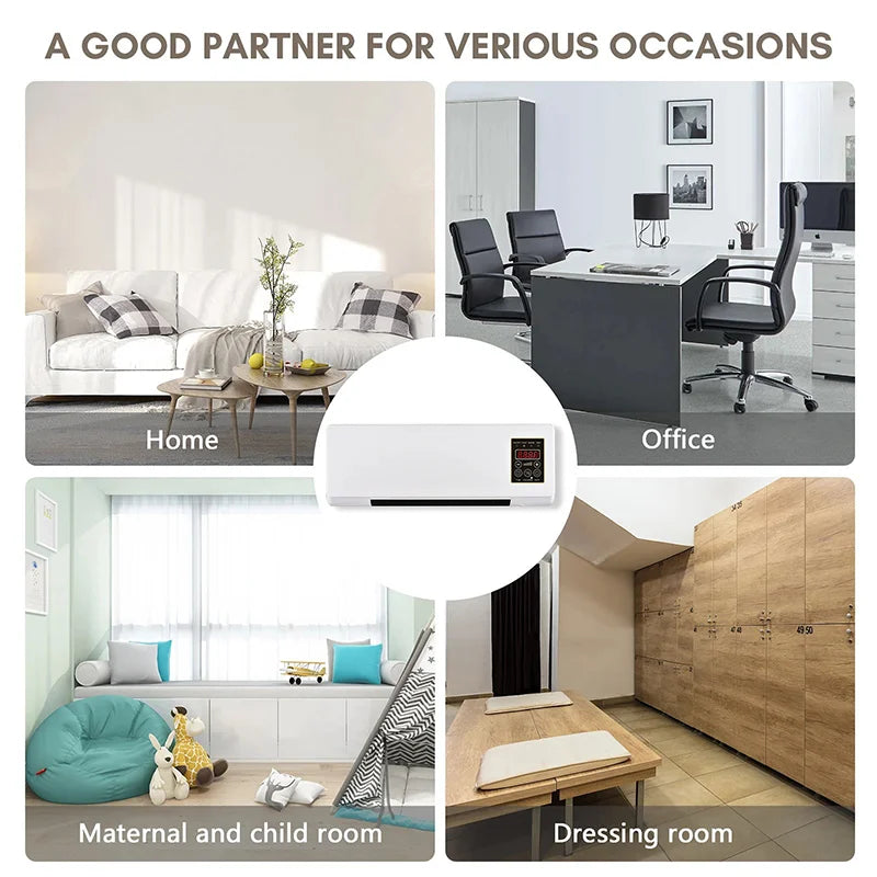 Wall-mounted Air Conditioner Fan and Heater RV Air Conditioner Fan Heater Combo Split Portable Ductless Air Conditioner