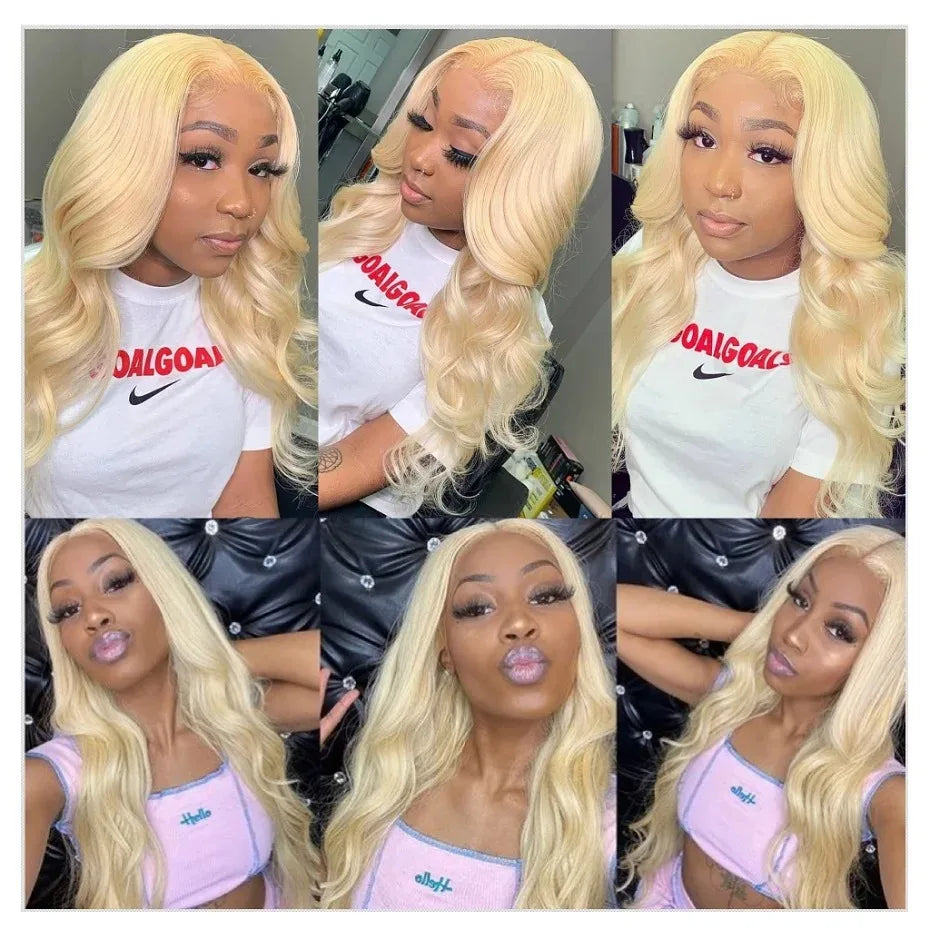 White Wig Body Wavy Lace Front Wig 13x4 HD Heat Fiber Pre Plucked Synthetic And Blend For Women Daily Wear Clearance Cosplay
