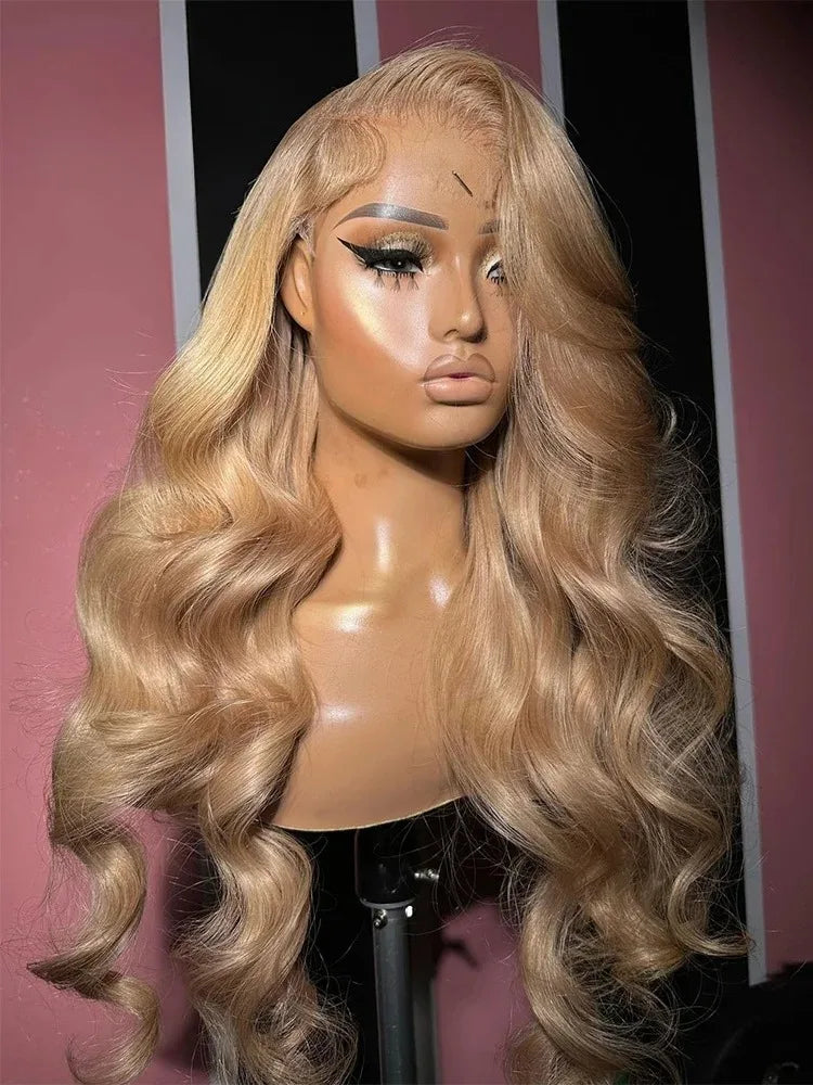White Wig Body Wavy Lace Front Wig 13x4 HD Heat Fiber Pre Plucked Synthetic And Blend For Women Daily Wear Clearance Cosplay