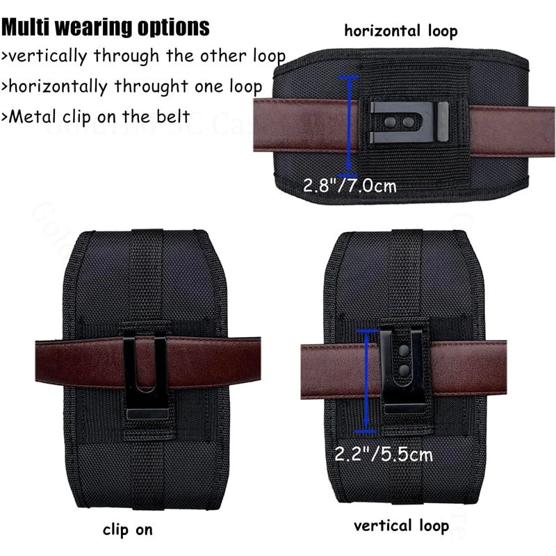 Phone Pouch Wallet Case For Doogee V40 Pro V31 GT V30T V20S Belt Waist Card Bag Phone Holder For Doogee Blade 20 10 Pro GT Ultra