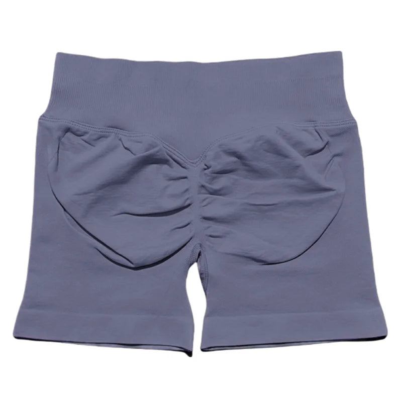 HISTELLO Sports Shorts 4.5‘’ High Waist Women Yoga Workout Shorts Seamless Leggings Stretch Fitness Sweatpants Gym Short