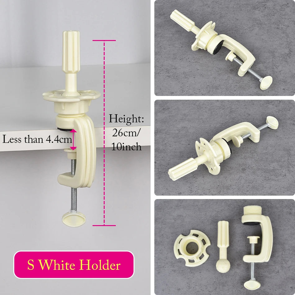 Mannequin Head Wig Stand With Adjustable Wig Tripod Stand Holder For Wigs Making Display With T Pins/Wig Cap Training Practice