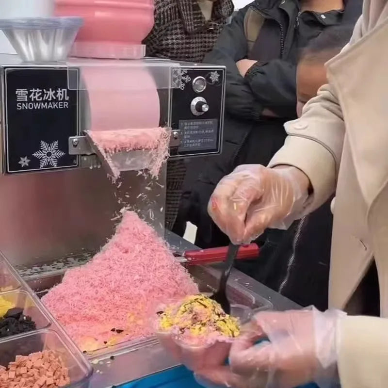 60KG/24H Snowflake Ice Machine Europe Snowflake Ice Machine Korea Bingsu Machine Snowflake Ice Shaving Machine 220/110V