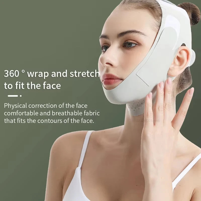Reusable Face Slimming Bandage V Line Face Shaper Women Chin Cheek Lift Up Belt Facial Massage Strap Face Skin Care Beauty Tools