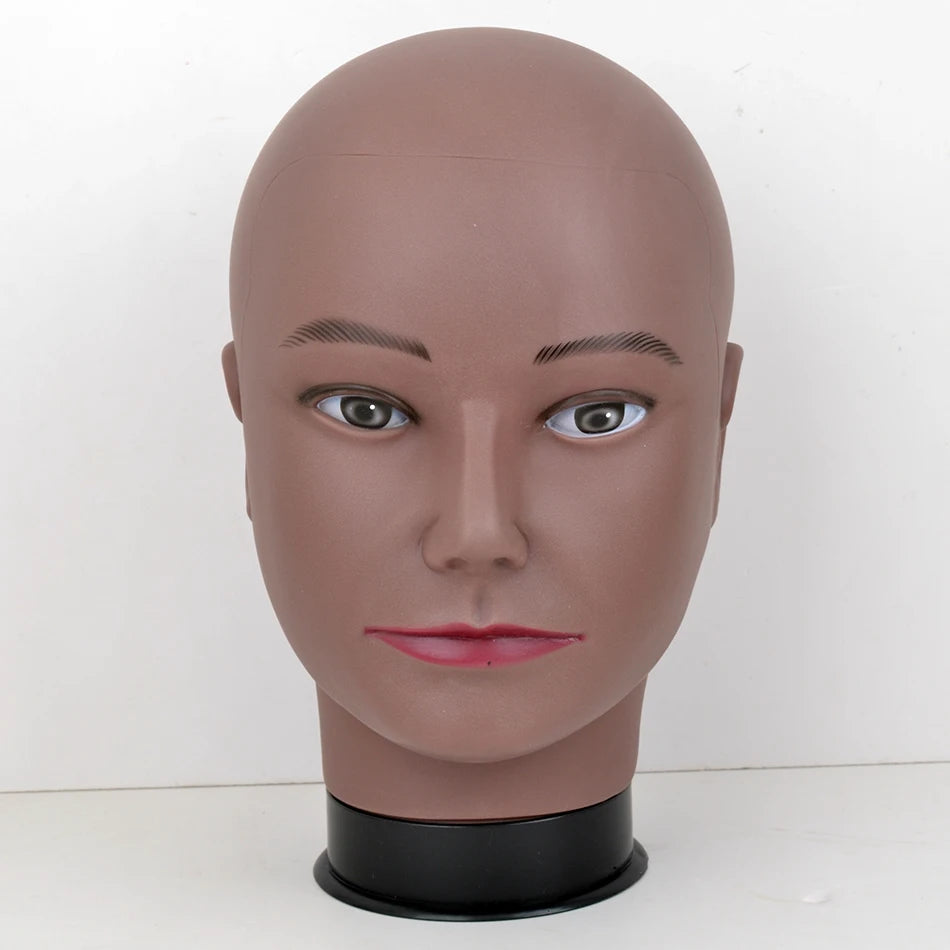 Mannequin Head Wig Stand With Adjustable Wig Tripod Stand Holder For Wigs Making Display With T Pins/Wig Cap Training Practice