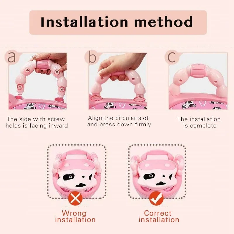 1-6 Years Old Children's Pot Cute Baby Toilet Seat Easy to Clean Baby Potty Portable Stool Boys And Girls Safe Trainer Seat WC