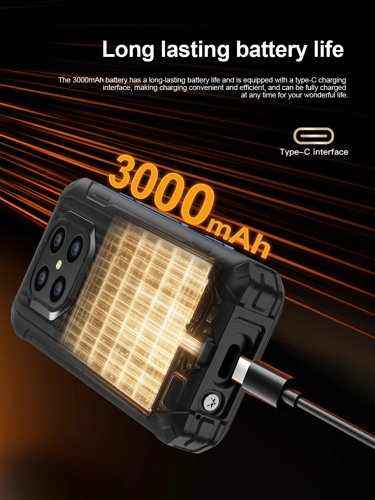 SERVO TANK500 4G PTT Smartphone Android 12 6+128GB Dual Camera 5MP+13MP 3.88"Display IP68 Waterproof Rugged Mobile Phone 3000mAh
