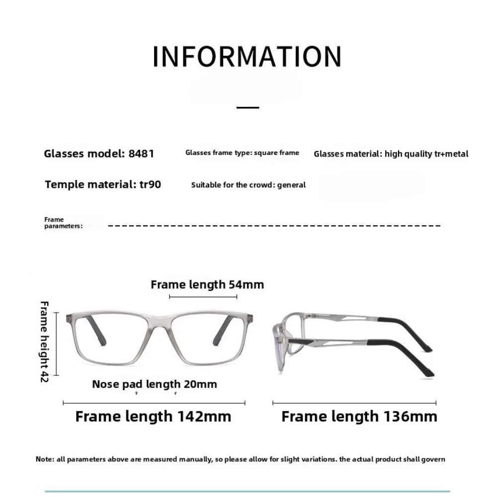 New Multifocal Photochromic Reading Glasses Unisex Ultra-Lightweight TR90 Bifocal Presbyopia Eyewear with Plus Diopter 0 To +4.0