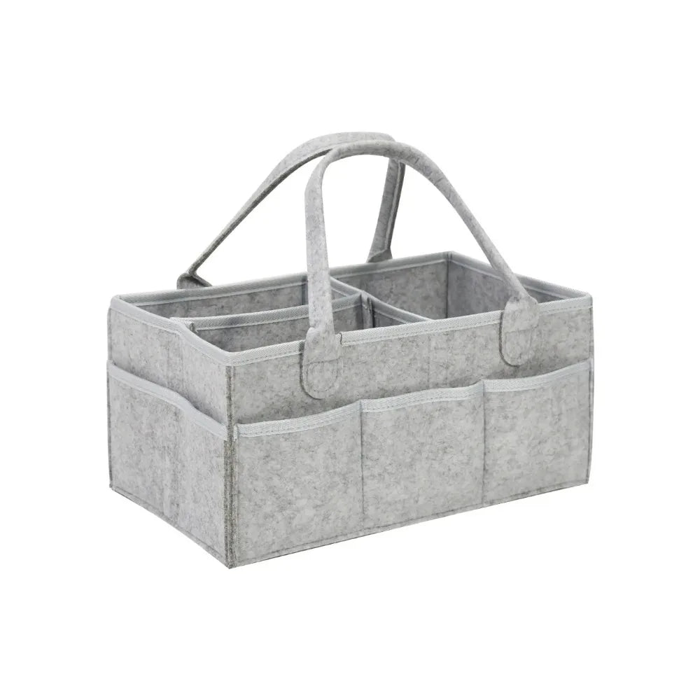 Baby Stroller Organizer - Foldable Mommy Tote Bag & Diaper Storage Hanging Basket | Portable & Thicken Design for Easy Access