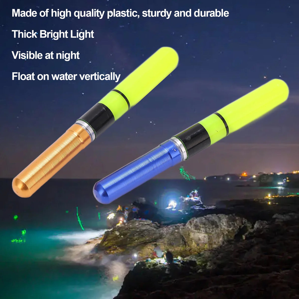 Electronic Glow Fishing Head Glowing Fishing Float Fishing Light Bright Electronic Floating Light Night Fishing LED Glow Fishing