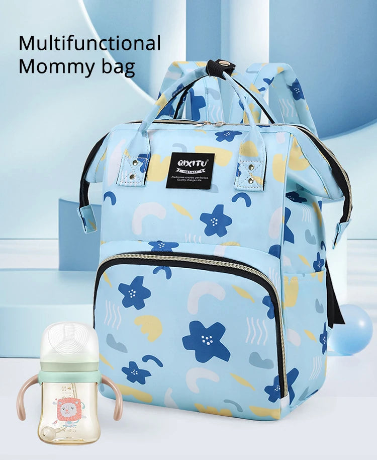 New Fashoin Maternity Bag for Babies Mummy Large Capacity Diaper Bag Backpack Waterproof Outdoor Travel Stroller Baby Cart Bag