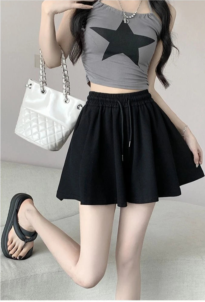 2026 High Waist Wide Leg Sports Shorts Women's Summer New Loose Fit A-Line Shorts Casual Versatile Comfortable Short Pants