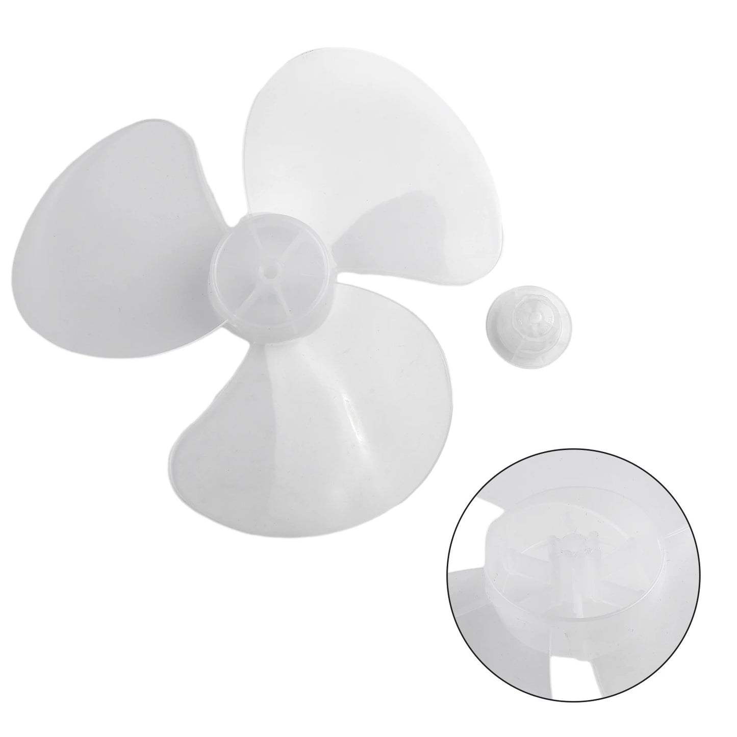 12" Plastic Fan Blade 3 Leaves Home Improvement Radius 14cm Standing Pedestal Floor Wall Table Fanner Practical