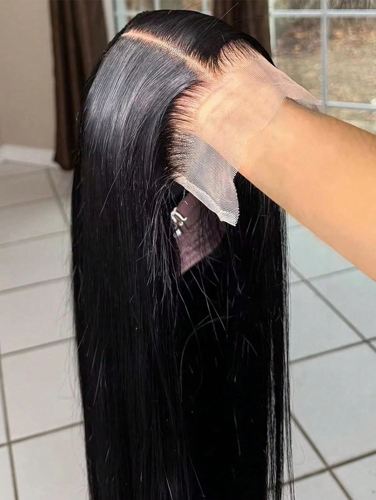 13x4 13x6 5x5 HD Transparent Lace Front Human Bling Hair Wigs For Women Pre Plucked Brazilian 36 30in Straight Lace Closure Wigs