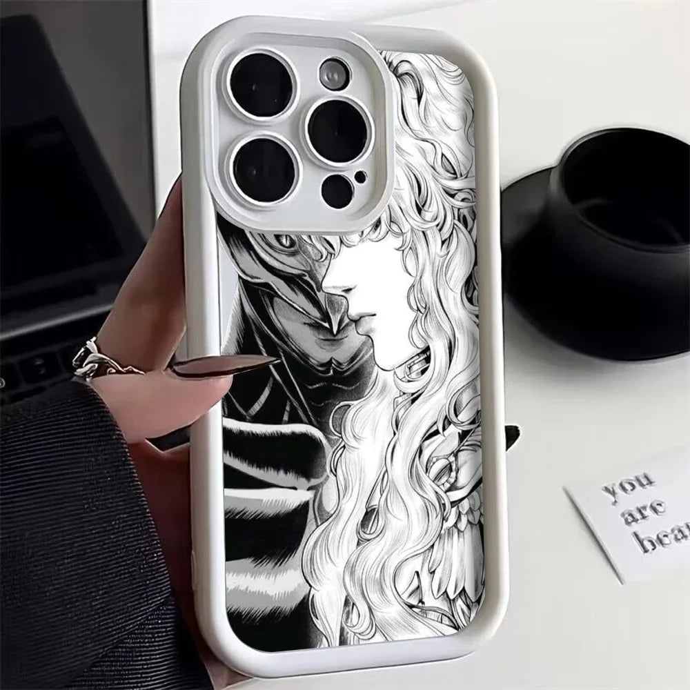 Berserk Guts Anime Phone Case for iPhone 17e 17 16e 16 15 14 13 12 11 Air Pro Max Mini XR XS X 7 8 6 6s Plus Soft TPU Back Cover