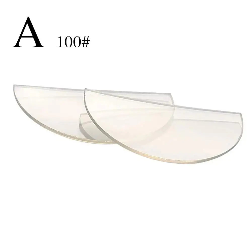 2pcs Stick-on Reading Glasses Lens Liquid Silicone Bifocal Presbyopic Lenses Magnification Bifocal Lenses +100 to +350