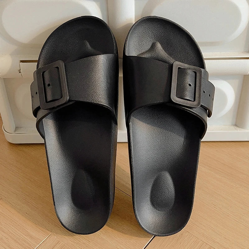 Summer Womens Adjustable Soft Slides Clogs Slipper Outdoor Indoor Flat EVA Slippers Lightweight