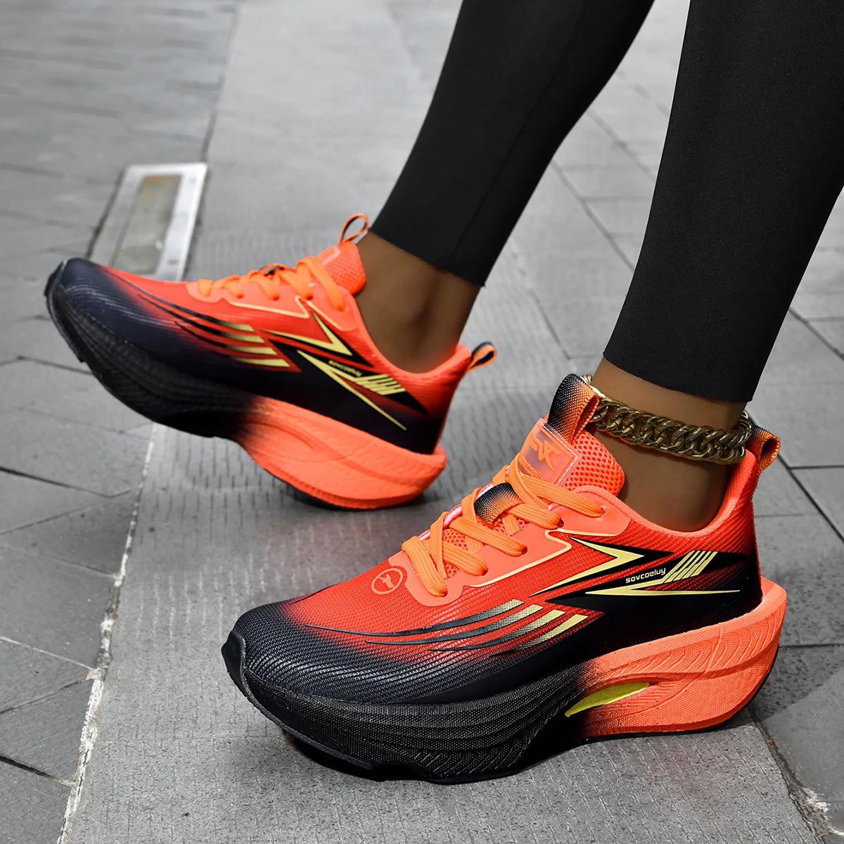 Men Running Shoes Carbon Board Air Cushion Marathon Sneakers Breathable Lightweight Women's Comfortable Speciality Sports Shoes