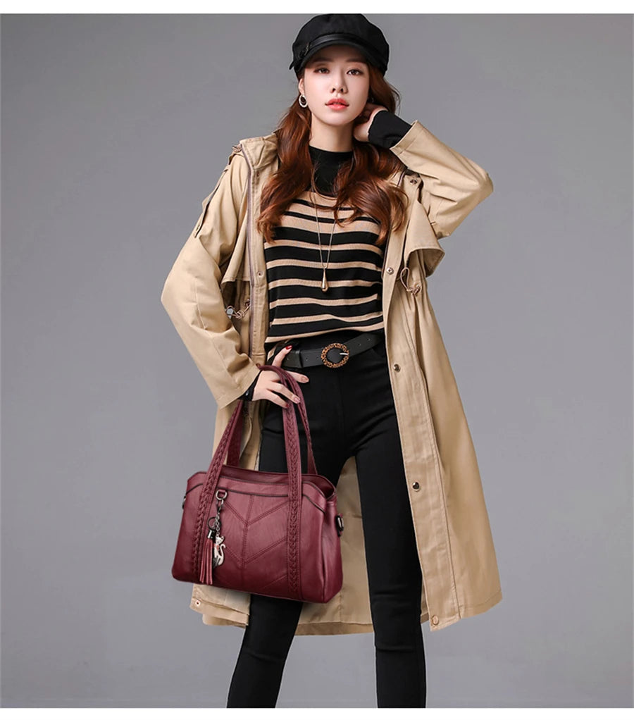 Women Luxury Handbags for Women Leather Bag High Quality Sheepskin Female Shoulder Bags Famous Designer Crossbody Bag Sac à Main