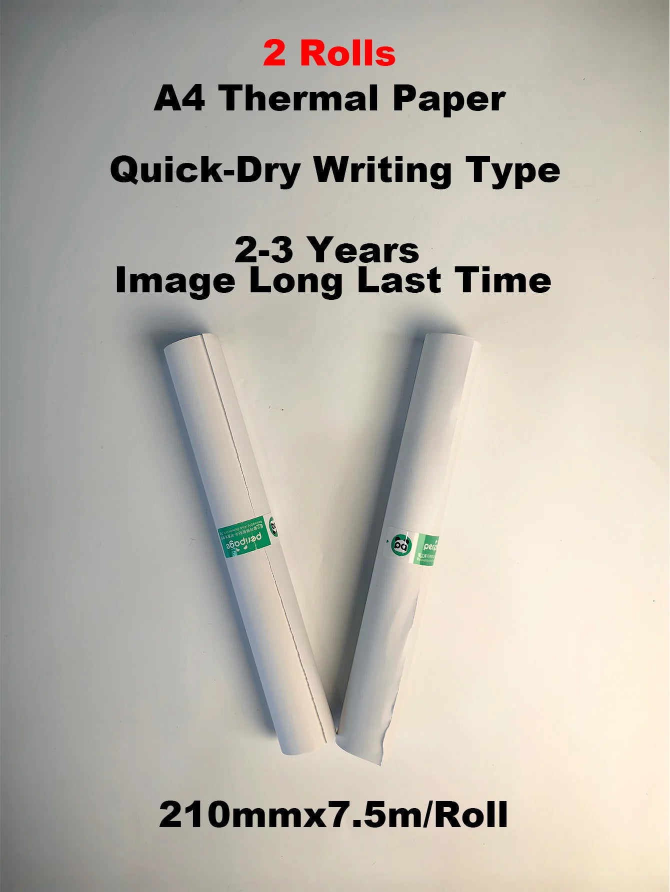A4 Thermal Printer Paper PeriPage 100 Pages Folded for Long-lasting and Quick Dry for Oil/water proof Paper BPA Free Clear Print