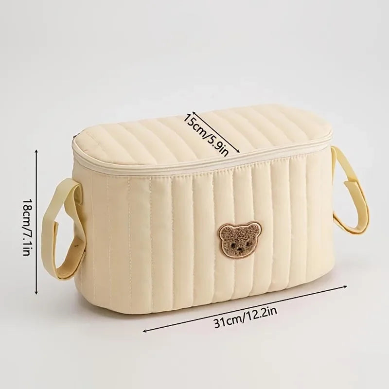 Baby Stroller Hanging Bag Bottle and Cup Storage Organizer Car Seat Bag Portable Multifunctional Diaper Bag