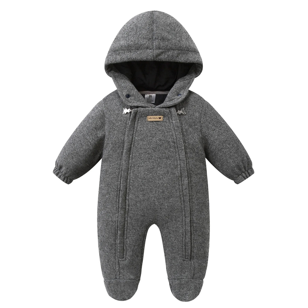 Ircomll New Winter Autumn Infant Newborn Rompers Composite Wool Inside Fleece Girls Boys Jumpsuit Kids Jacket Children Coat
