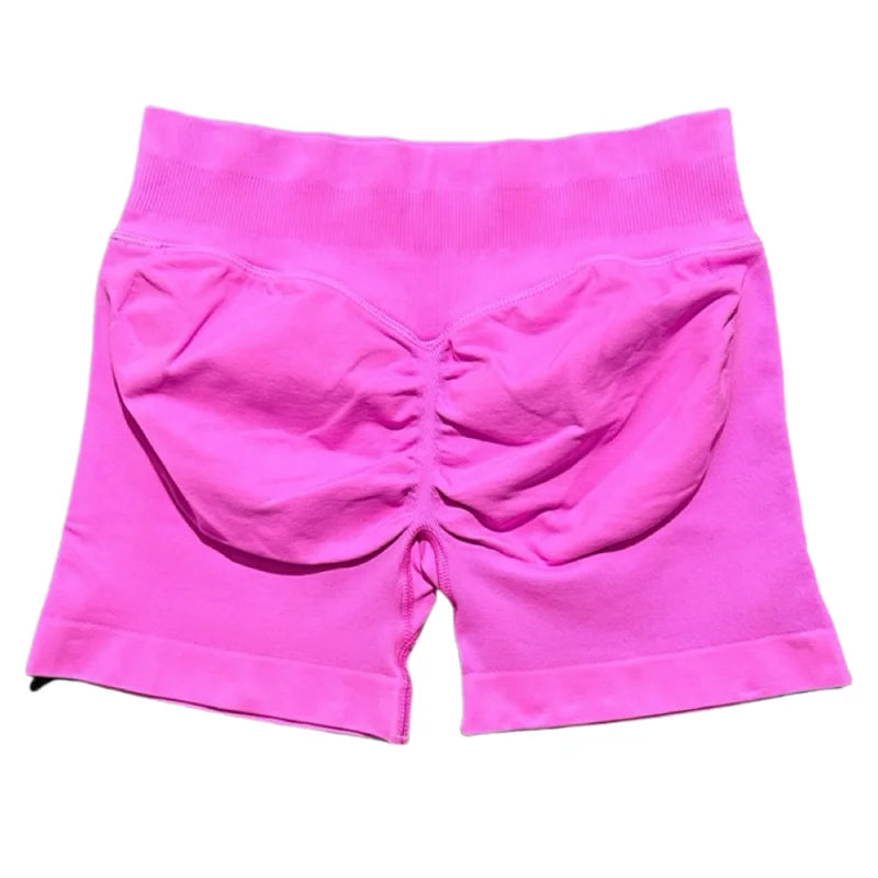 HISTELLO Sports Shorts 4.5‘’ High Waist Women Yoga Workout Shorts Seamless Leggings Stretch Fitness Sweatpants Gym Short