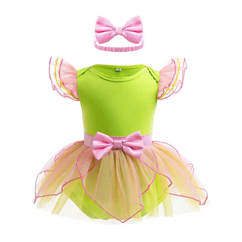 Fairy Todder Baby Girl Alice Rapunzel Moana Belle Mermaid Sofia Princess Romper Halloween Newborn Birthday Party Onesie Jumpsuit